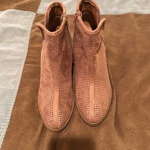 Soda Dusty Rose Chunky Boots